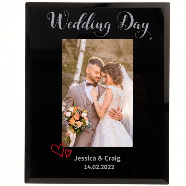 Personalised Wedding Day Photo Frame 6x4 7x5