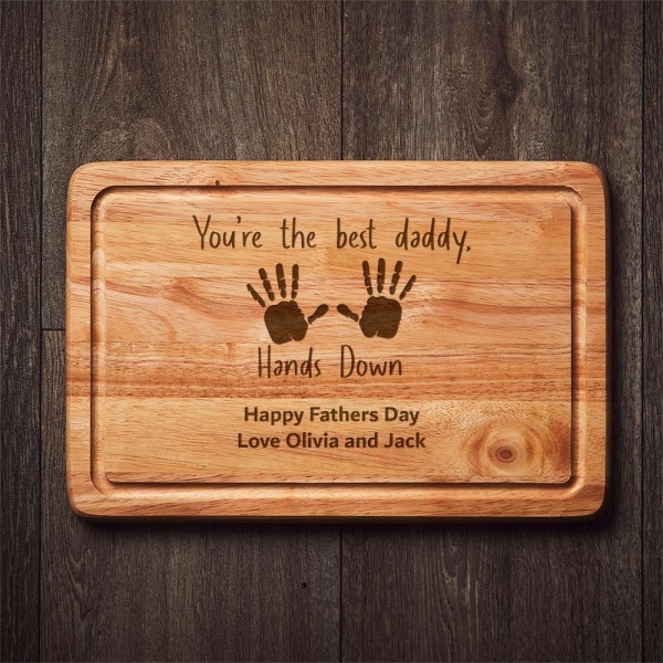 Personalised Best Daddy Hands Down