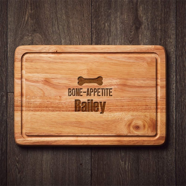 Personalised Dog Feeding Board Natural Dog Lick Mat Raw Dog Food Board