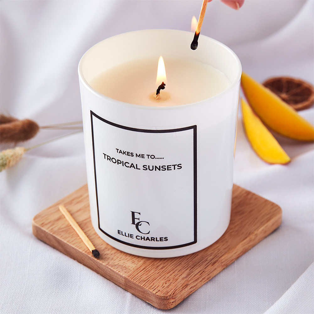 Premium Scented Candle Hand Poured Luxury Coconut Wax 220 g Long Lasting and Highly Scented